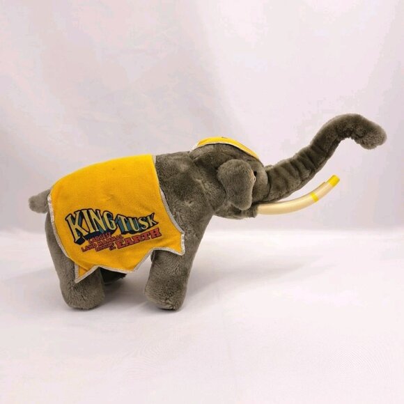 1987 Vintage Ringling Bros Circus Elephant King Tusk Stuffed Animal Plush - Picture 5 of 14